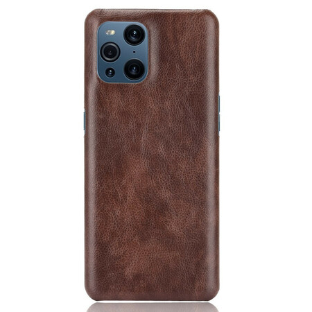 Efeito Lychee da capa de couro do Oppo Find X3 / X3 Pro