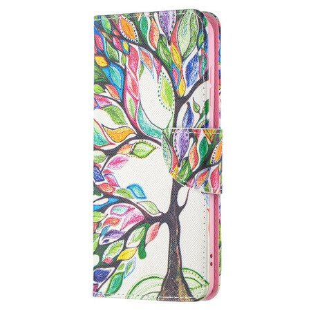 Samsung Galaxy S21 FE Capa de árvore colorida