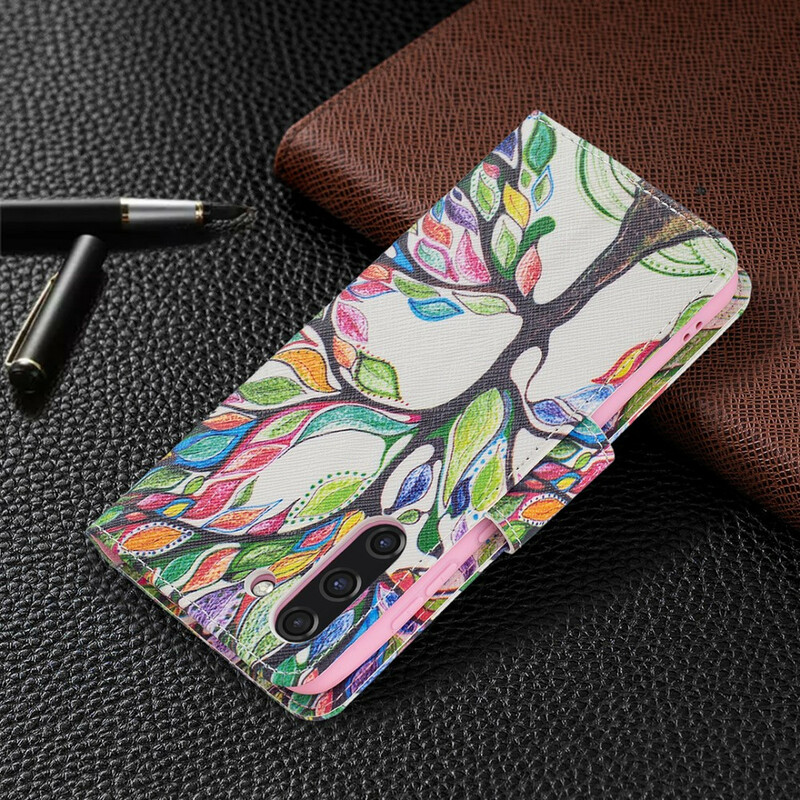 Samsung Galaxy S21 FE Capa de árvore colorida