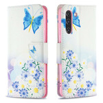 Samsung Galaxy S21 FE Capa pintada de borboletas e flores