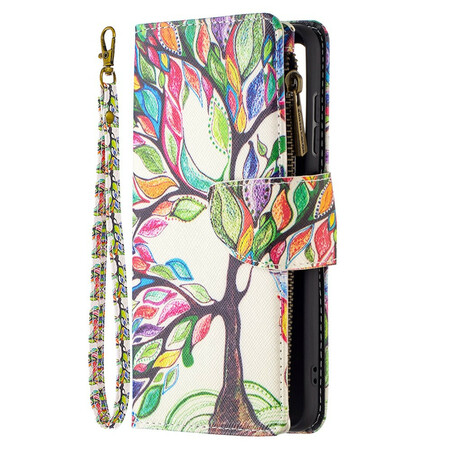 Capa Samsung Galaxy S21 FE com bolso com fecho de correr