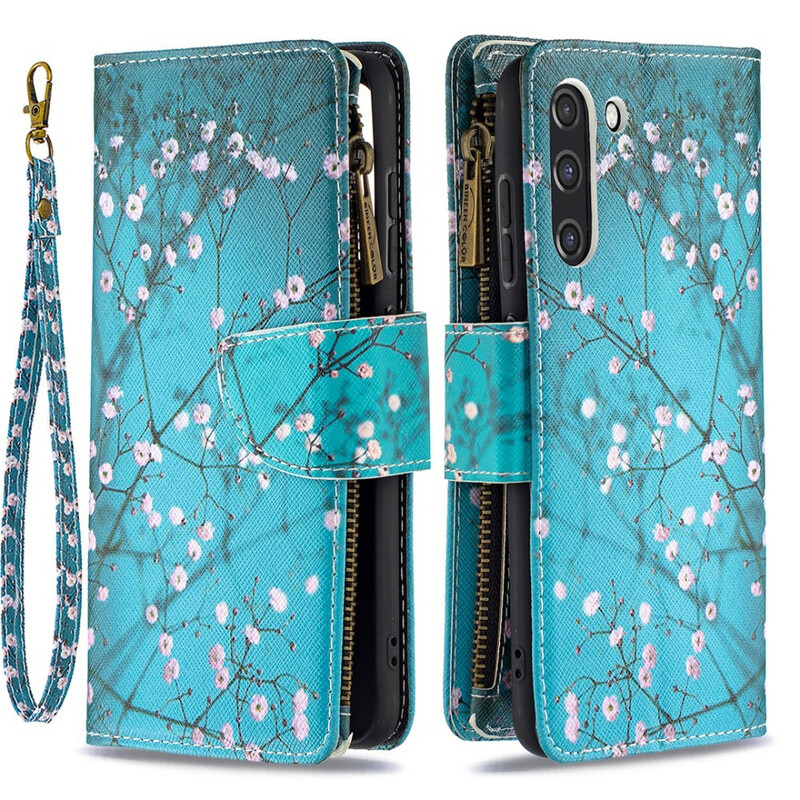 Capa Samsung Galaxy S21 FE com bolso com fecho de correr Capa Samsung Galaxy S21 FE com bolso com fecho de correr