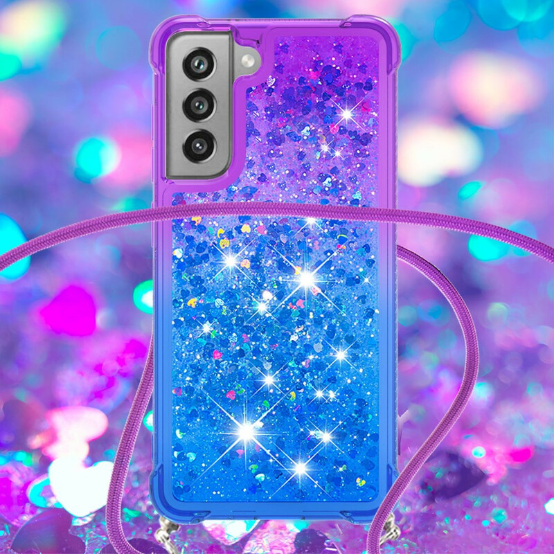 Samsung Galaxy S21 FE Silicone Glitter & String Case