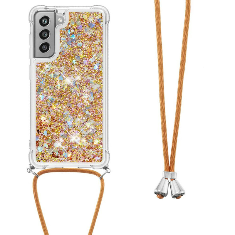 Samsung Galaxy S21 FE Glitter & String Case
