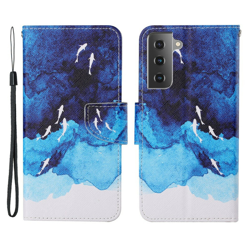 Samsung Galaxy S21 FE Capa do Mar com CordÃ£o