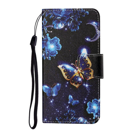 Samsung Galaxy S21 FE Precious Butterflies Capa de Cordão Preciosa