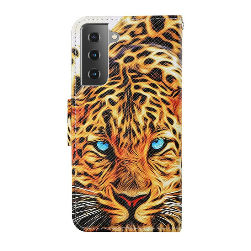 Samsung Galaxy S21 FE Capa de Tigre com Cordão