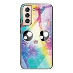 Samsung Galaxy S21 FE Capa de vidro temperado Cat