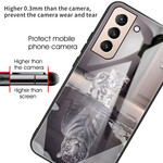 Samsung Galaxy S21 FE Capa de vidro temperado Ernest, o Tigre