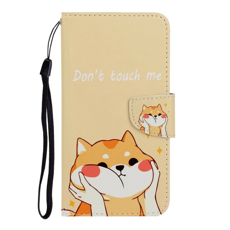 Samsung Galaxy S21 Case FE Cat Don't Touch Me with Lanyard