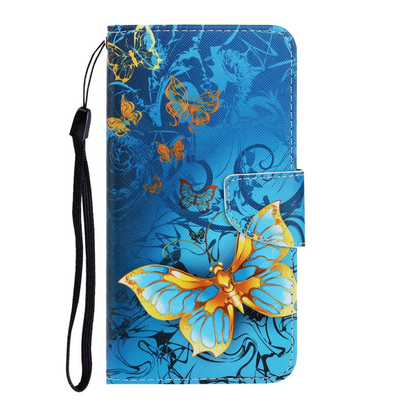 Samsung Galaxy S21 FE Strap Butterfly Variations Case