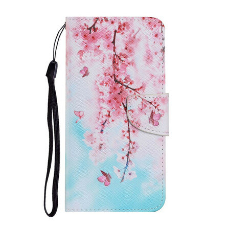 Samsung Galaxy S21 Case FE Sucursais Vermelhas com Cordão