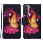 Samsung Galaxy S21 FE Capa de Borboleta e Lotus