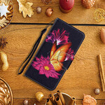 Samsung Galaxy S21 FE Capa de Borboleta e Lotus