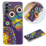 Capa Fluorescente Samsung Galaxy S21 FE Owl