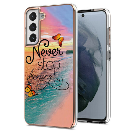 Capa Samsung Galaxy S21 FE Nunca Parou as Borboletas dos Sonhos