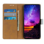 Samsung Galaxy S21 FE Capa de Couro Falsa Simples