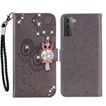 Samsung Galaxy S21 FE Case Mandala Owl e Charme