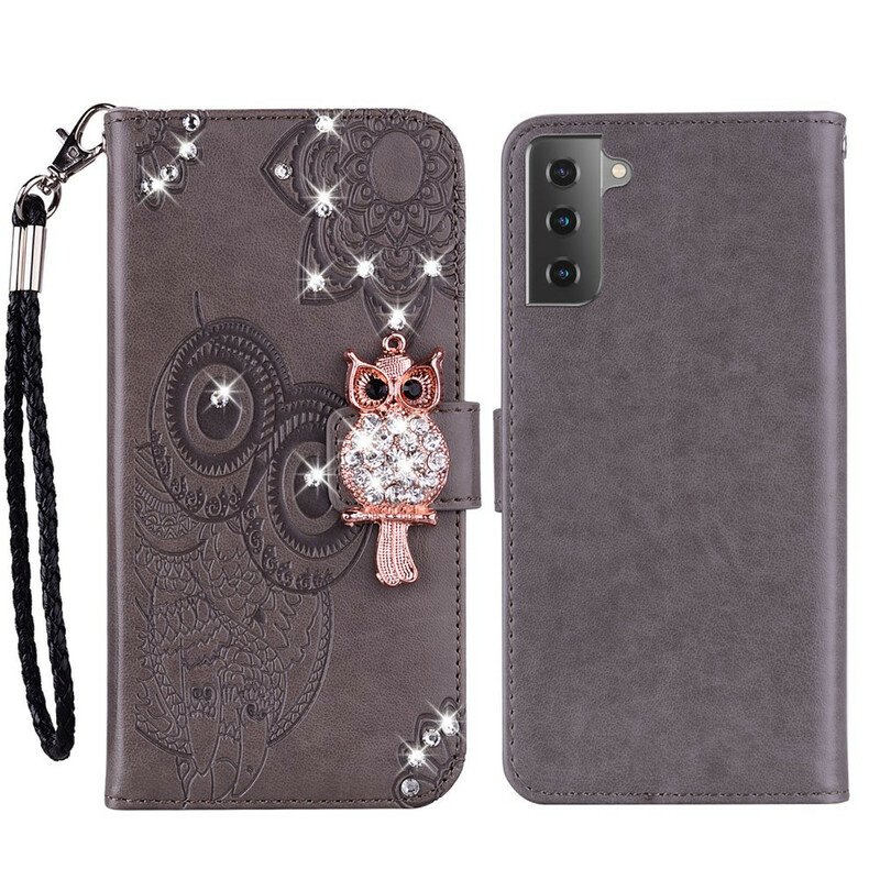 Samsung Galaxy S21 FE Case Mandala Owl e Charme