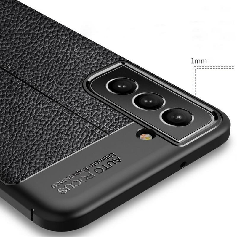 Samsung Galaxy S21 FE Capa de Couro Linha Dupla