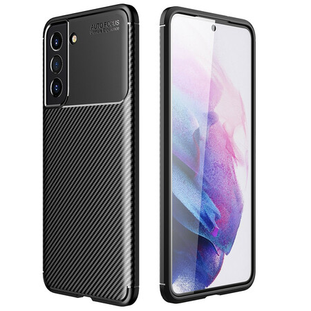 Samsung Galaxy S21 FE Capa de Fibra de Carbono Flexível