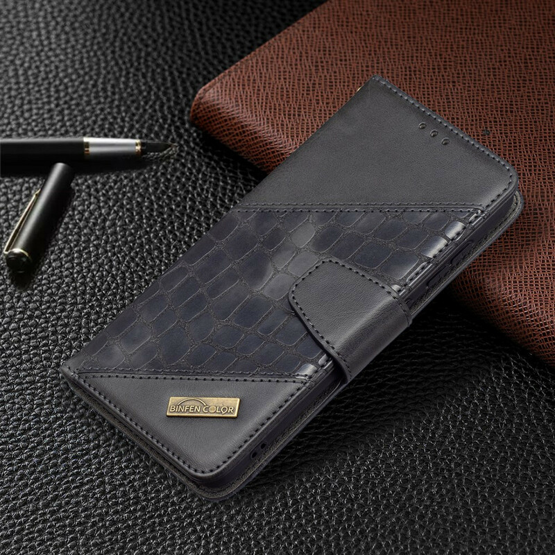 Samsung Galaxy S21 FE Capa clássico de pele de crocodilo