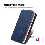 Capa Flip Cover Samsung Galaxy S21 FE Efeito Couro Textura de Diamante