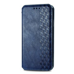 Capa Flip Cover Samsung Galaxy S21 FE Efeito Couro Textura de Diamante