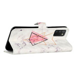 Capa Triângulo Glitter A02s da Samsung Galaxy