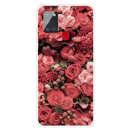 Capa Samsung Galaxy A21s Intense Flower