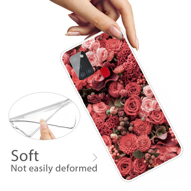 Capa Samsung Galaxy A21s Intense Flower