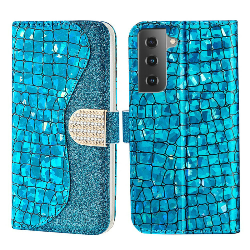 Capa de diamante Samsung Galaxy S21 FE Croco