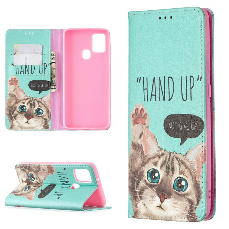 Capa Flip Cover Samsung Galaxy A21s Hand Up