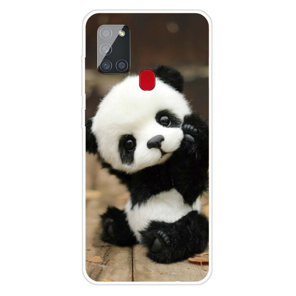 Samsung Galaxy A21s Capa Flexível Panda