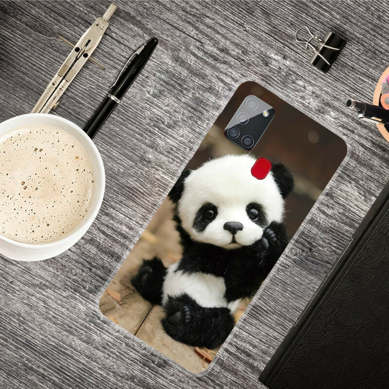 Samsung Galaxy A21s Capa Flexível Panda