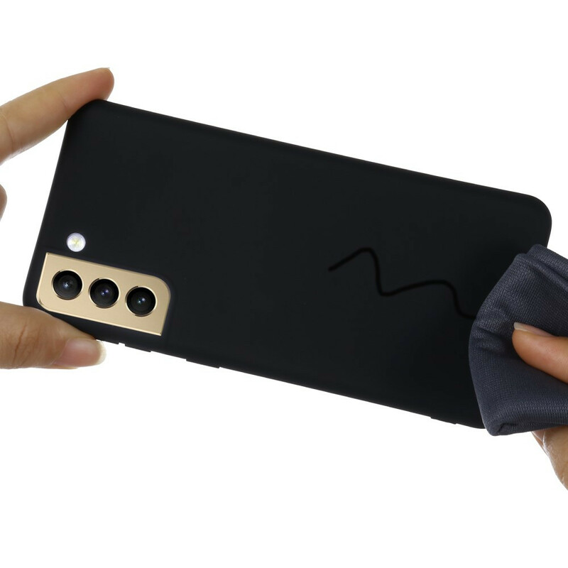 Samsung Galaxy S21 FE Capa de Silicone Líquido com CordÃ£o