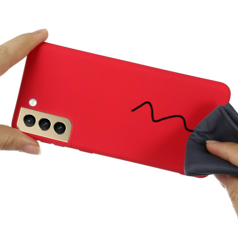 Samsung Galaxy S21 FE Capa de Silicone Líquido com CordÃ£o