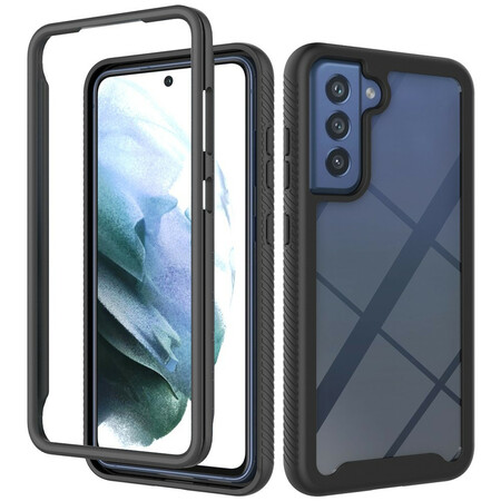 Samsung Galaxy S21 FE Case Hybrid Design Silicone Edges