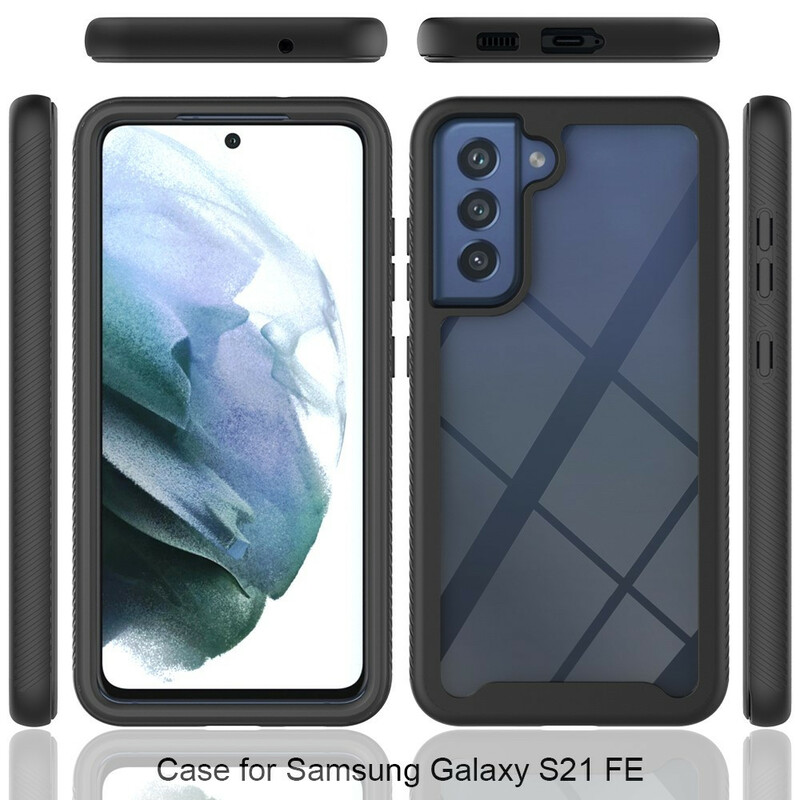 Samsung Galaxy S21 FE Case Hybrid Design Silicone Edges
