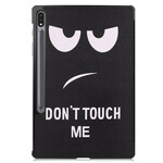 Capa Inteligente Samsung Galaxy Tab S7 FE Stylus Holder Don't Touch Me