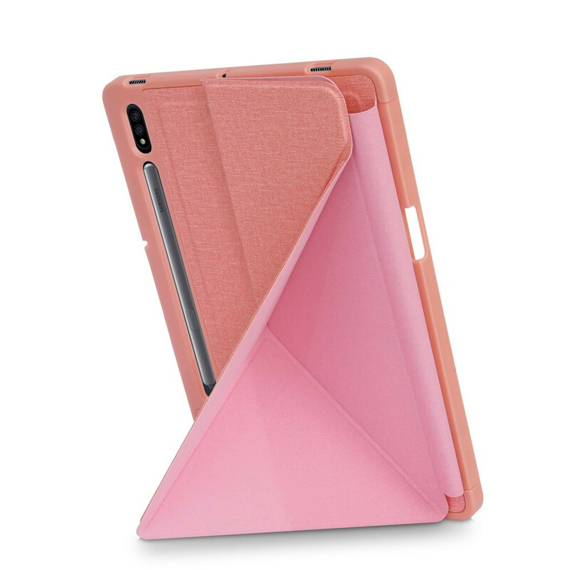 Capa inteligente Samsung Galaxy Tab S7 FE / T736 Origami Fabric Texture