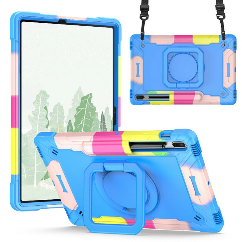 Samsung Galaxy Tab S7 Plus / S7 FE Case Stand and Shoulder Strap Color