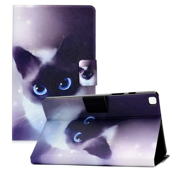 Capa Samsung Galaxy Tab A7 Lite Cat Blue Eyes
