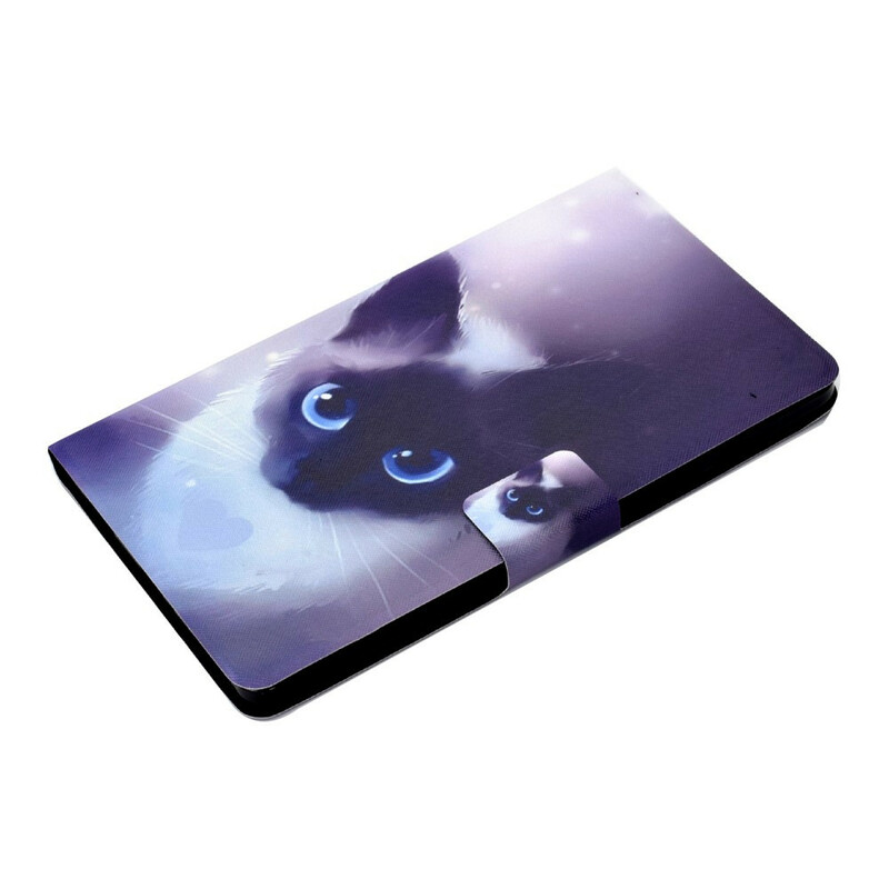 Capa Samsung Galaxy Tab A7 Lite Cat Blue Eyes