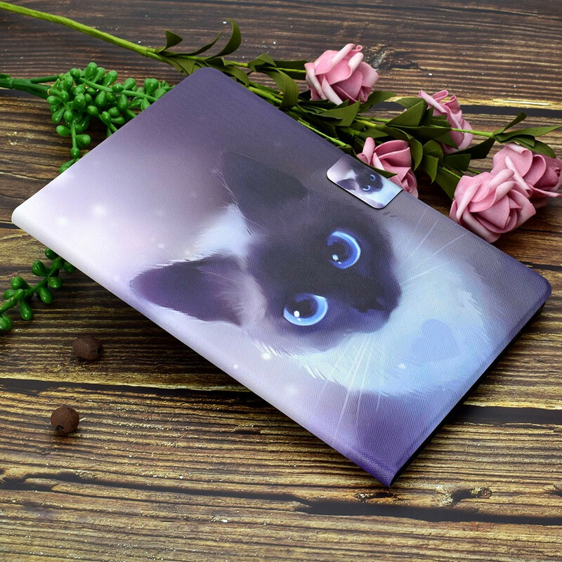 Capa Samsung Galaxy Tab A7 Lite Cat Blue Eyes