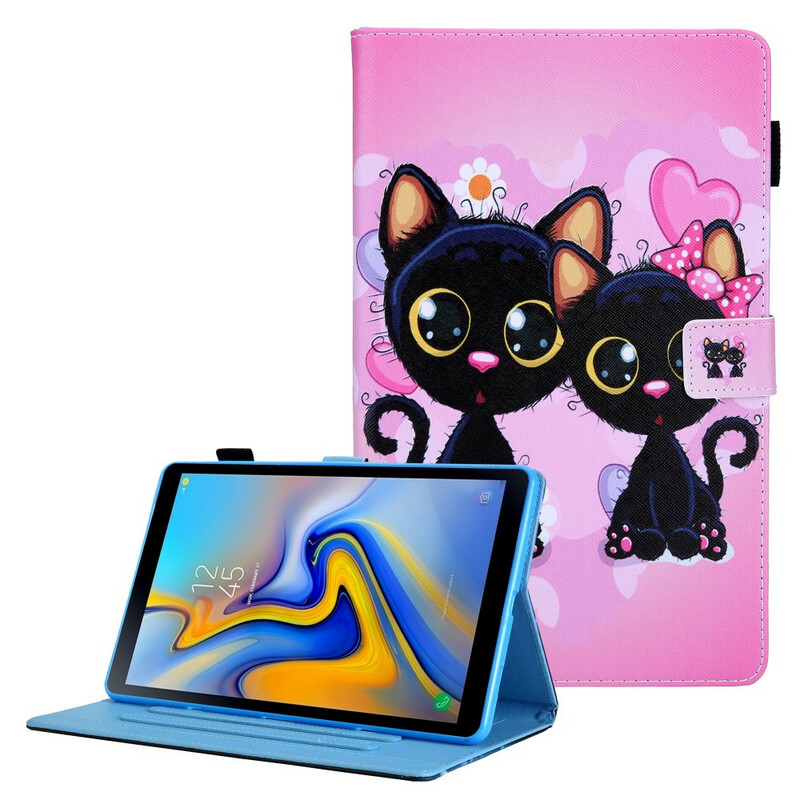 Samsung Galaxy Tab A7 Lite Case Couple of Cats