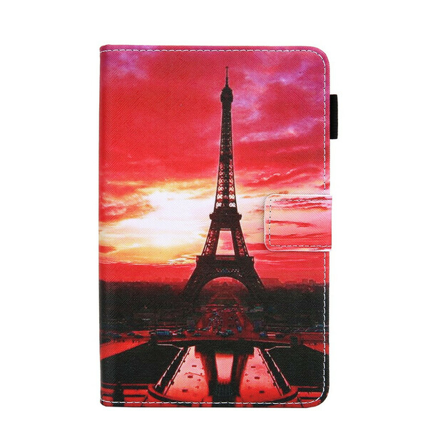 Capa Samsung Galaxy Tab A7 Lite Sunset Torre Eiffel