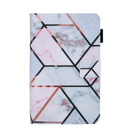 Capa de mármore Samsung Galaxy Tab A7 Lite Geometric Marble Case