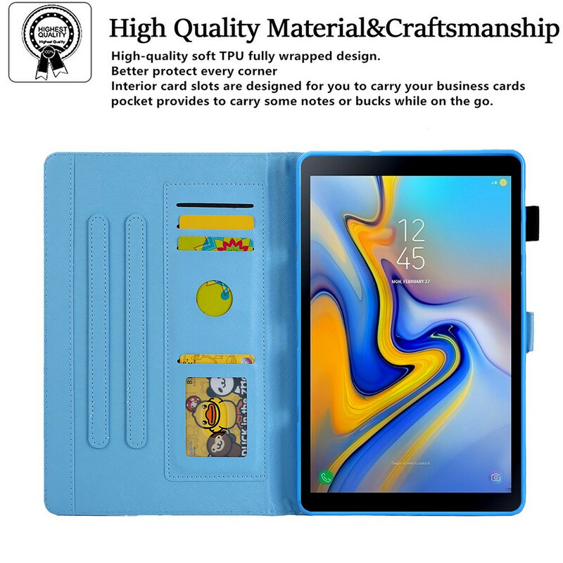 Samsung Galaxy Tab A7 Lite Case Marble Geometry Design