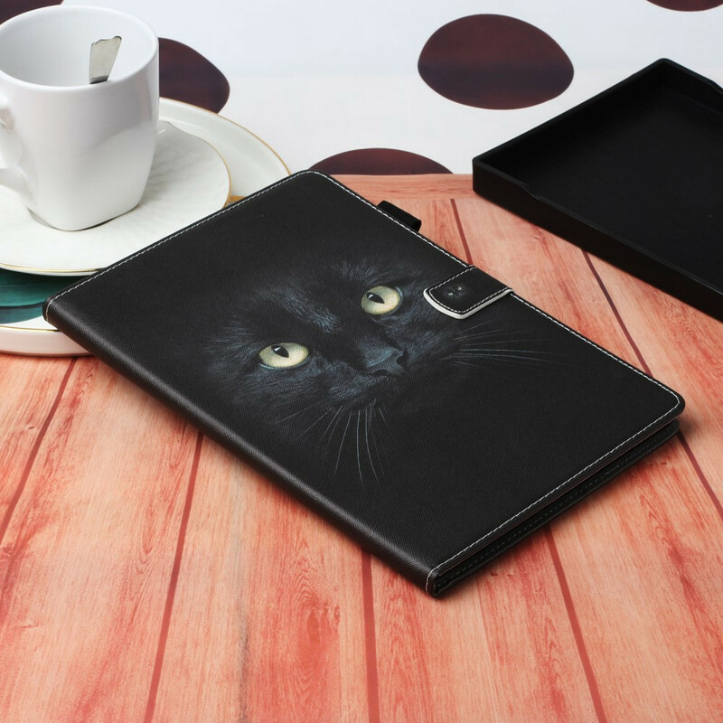 Samsung Galaxy Tab A7 Lite Case Cat Eyes Black